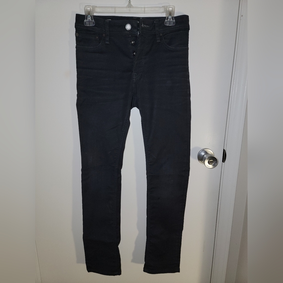 Mens jack and jones black jeans - Picture 1 of 5